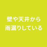 壁や天井から雨漏りしている